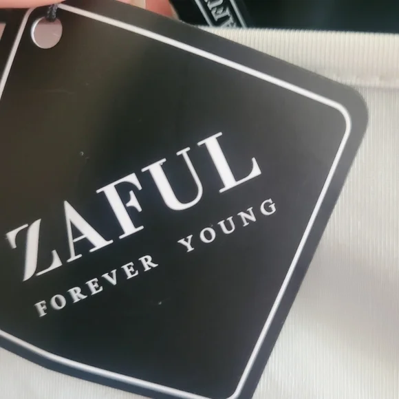 Zaful NWT White Crop Top size 4 - Picture 6 of 7